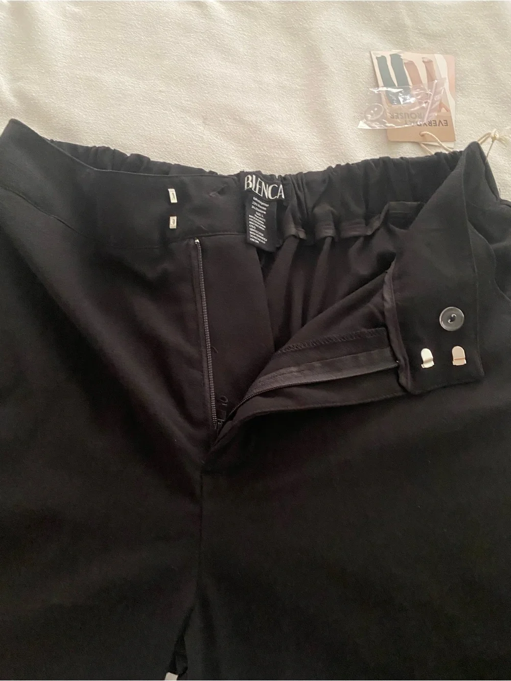 Wide Leg Women's Pants in Black
